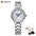 CURREN Set de Reloj de Moda para Mujer con Pulsera, Anillo y Pendientes de Cristal
