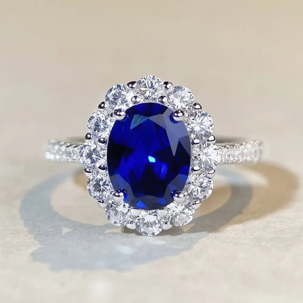 PT950 Platinum & White Gold Ring – 3ct Pigeon Egg-Shaped Diamond, Luxury Women’s Classic Design