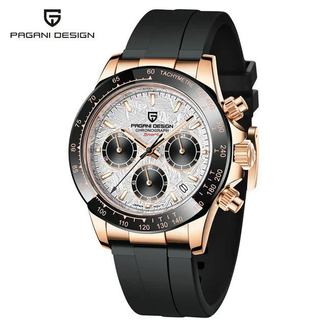 40mm New V2 PAGANI DESIGN Men's Quartz Watches Sapphire Retro Chronograph Stainless Steel Waterproof Watch Men Relogio Masculino