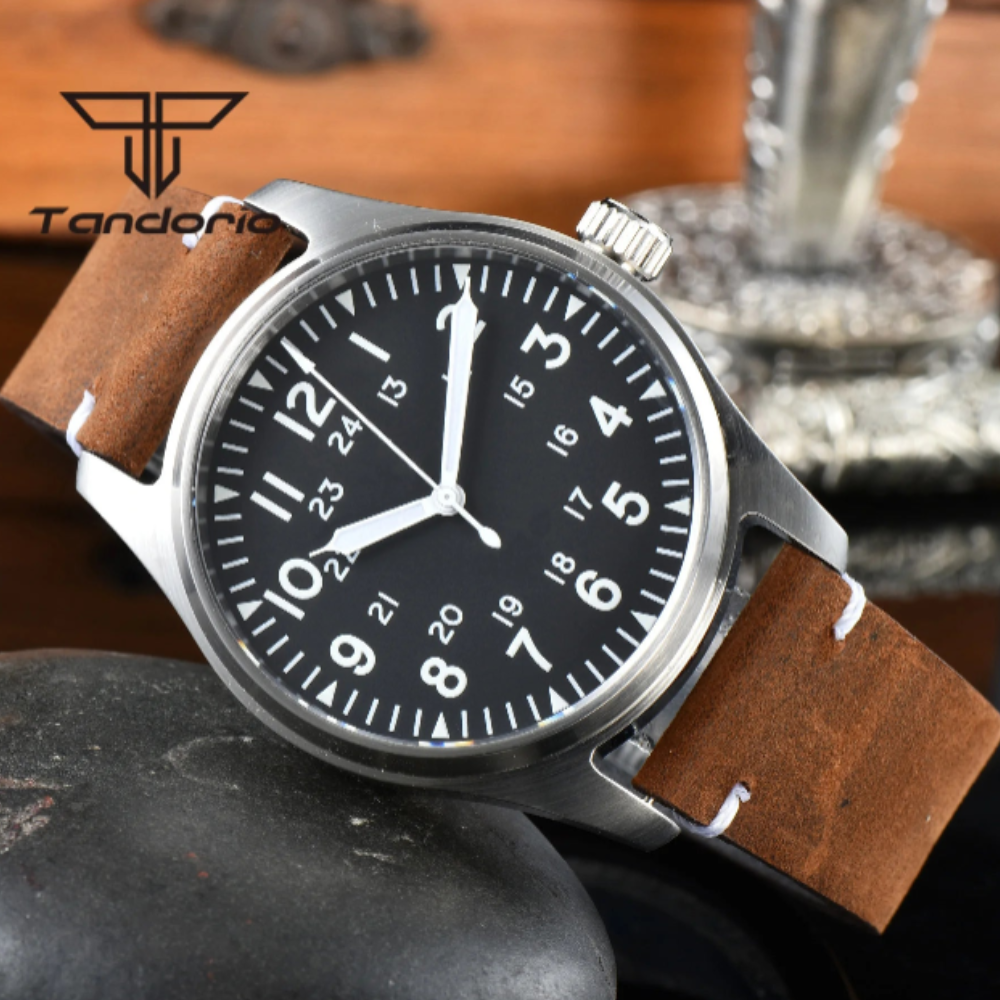 TANDORIO Pilot Automatic Watch | 200M Field Performance in Sapphire Steel