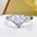 Women’s Moissanite Pear Cut 3-Stone Engagement Ring 925 Sterling Silver Wedding Band