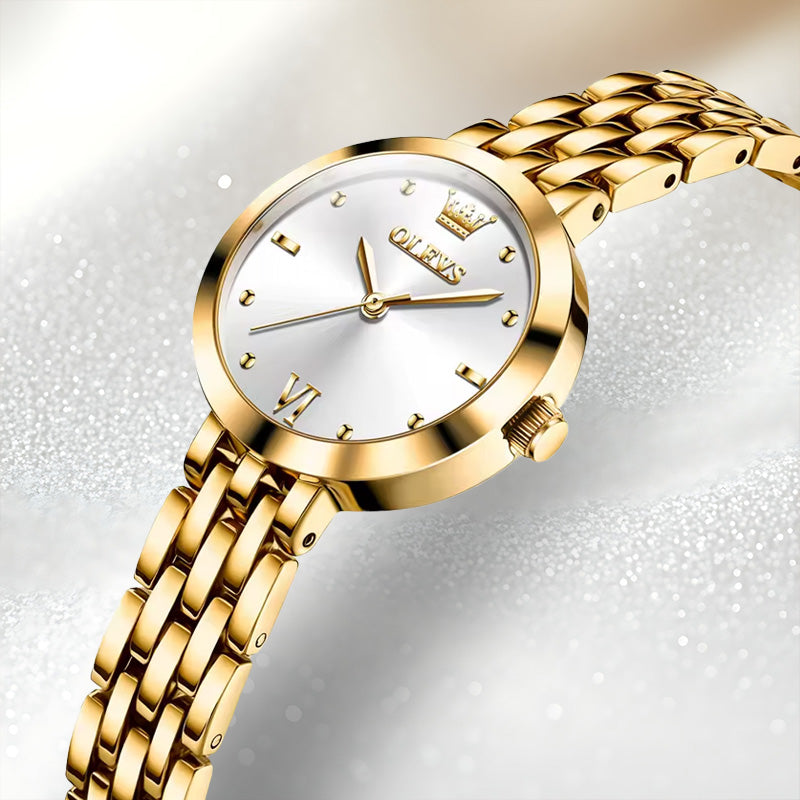 Women’s Quartz Watch 25mm Stainless Steel Hardlex Crystal Shock & Water Resistant