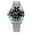 GMT automatic watch, black and green bezel, jubilee steel bracelet — RoyElite