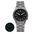 Titanium field watch, black dial without branding, luminous markers — RoyElite