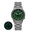 Titanium field watch, green dial without branding, full luminous — RoyElite