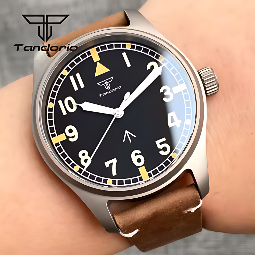 TANDORIO Pilot Automatic Watch | 200M Field Performance in Sapphire Steel